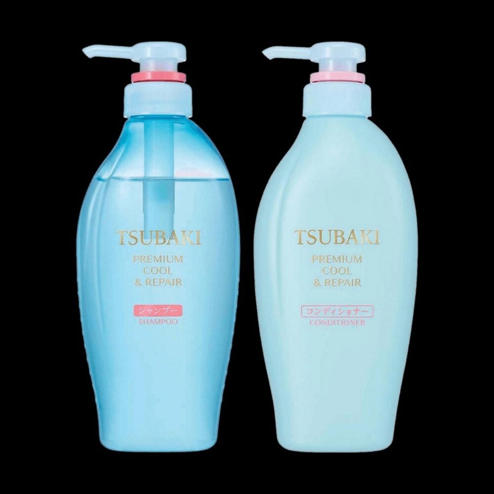 Tsubaki Premium Cool & Repair Shampoo & Conditioner Set 450ml Shiseido Japan